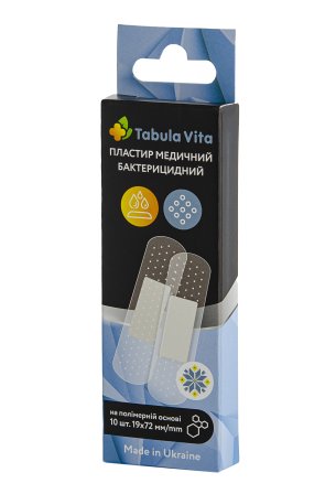 Пластир бактерицидний 19x72мм полімерний №10 Tabula Vita (Табула Віта)