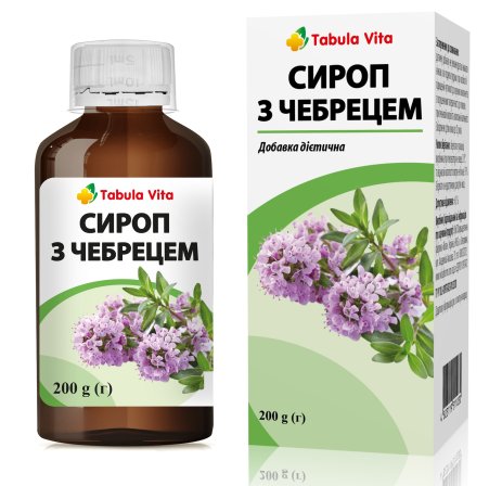 Сироп з чебрецем (ПЕРТУСИН) 200г Tabula Vita (Табула Віта)
