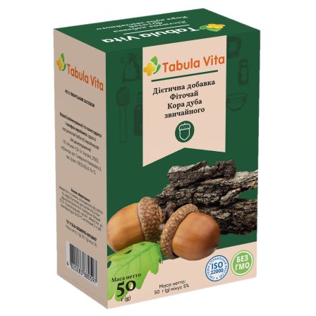 Фіточай дуба кора 50г Tabula Vita (Табула Віта)
