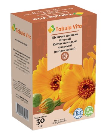 Фіточай календули квіти 30г Tabula Vita (Табула Віта)