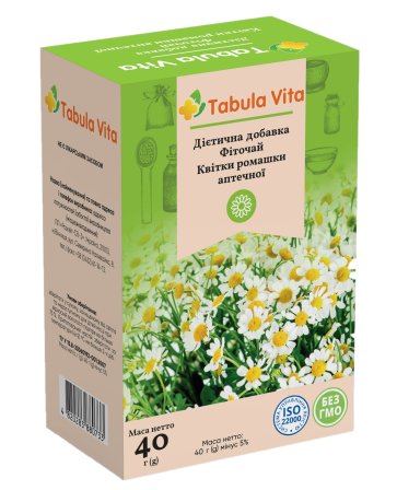 Фіточай ромашки квіти 40г Tabula Vita (Табула Віта)