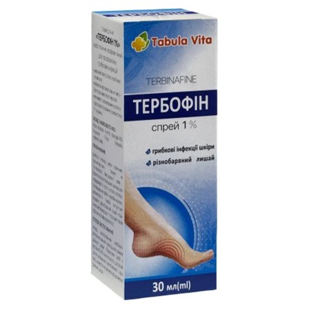 ТЕРБОФІН 1% спрей 30мл Tabula Vita (Табула Віта)