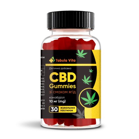Желейки CBD Табула Віта зі смаком ягід, жувальні пастилки №30