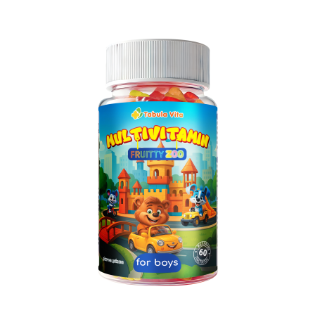 Желейки Fruitty Zoo Мультивітамін для хлопчиків №60 Tabula Vita (Табула Віта)