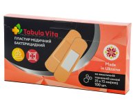 Пластир бактерицидний 25x72мм еластичний тканинний №100 Tabula Vita (Табула Віта)