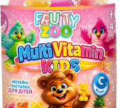 Желейні пастилки для дітей Fruity Zoo Мультивітаміни Кідс (MultiVitamin KIDS) №54