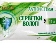 Серветки вологі антибактеріальні №15
